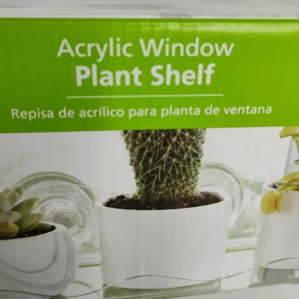 Plant Shelf Acrylic Clear Mainstays New In Box
